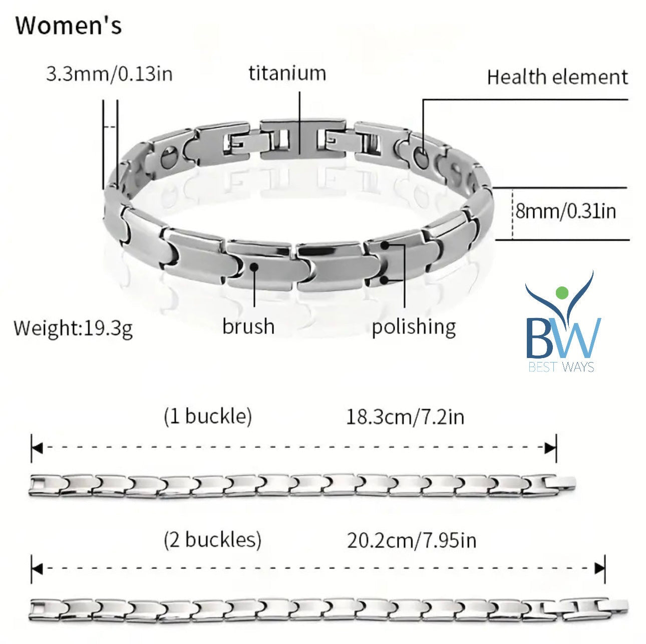 Celebrate love and well-being with the Couple’s Magnetic Energy Bracelet. Made from premium titanium stainless steel with embedded magnets, these unisex bracelets support circulation, joint comfort, and natural energy flow. A meaningful gift for couples that combines style, strength, and wellness.
