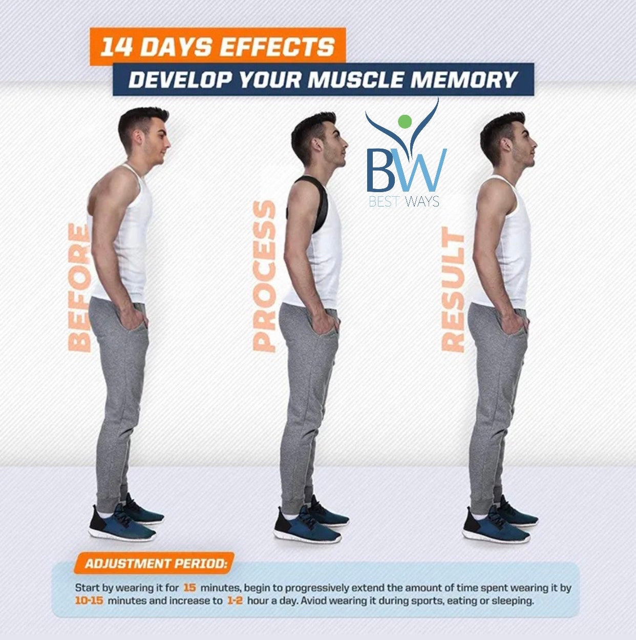 BestWays Posture Corrector, Shoulder & back Adjuster