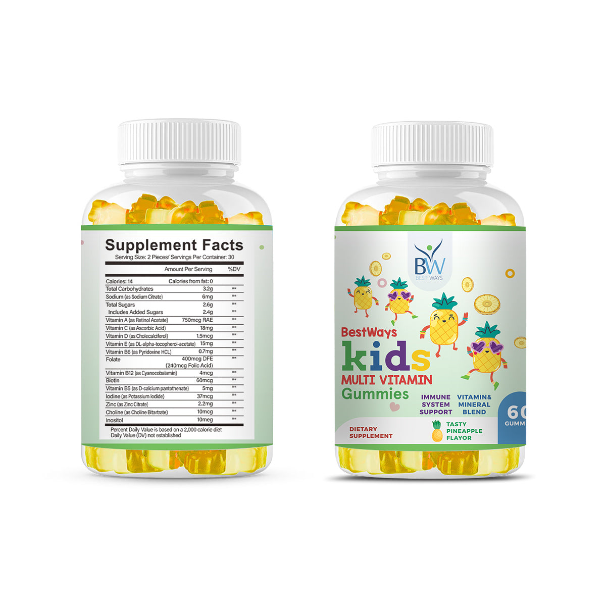 BestWays Kids – Complete Multivitamin Gummies | Healthy Kids, Happy Moms | Boost Immune System