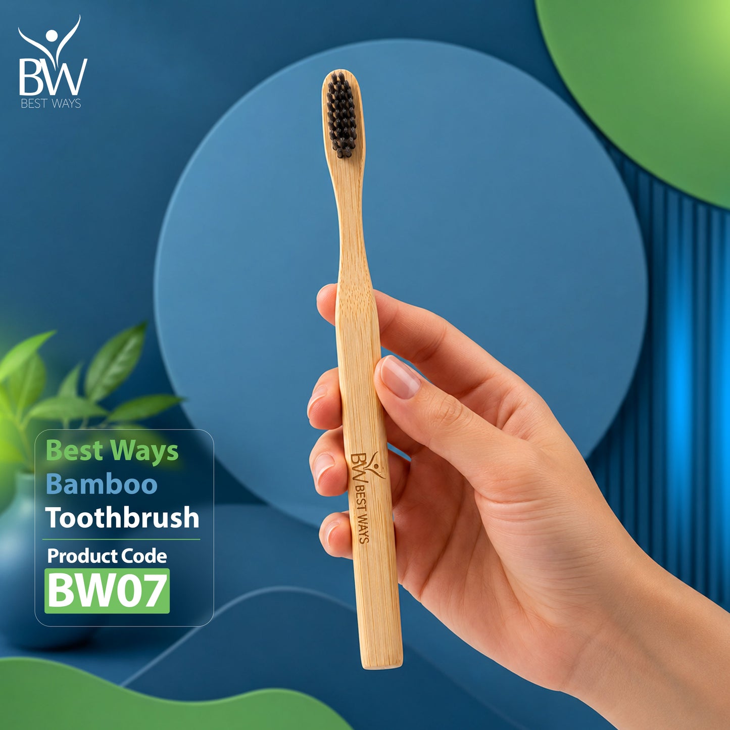 Available Now: Bamboo Toothbrush – Eco-Friendly Natural Bamboo Toothbrush with Soft Charcoal Bristles | Sustainable Oral Care
