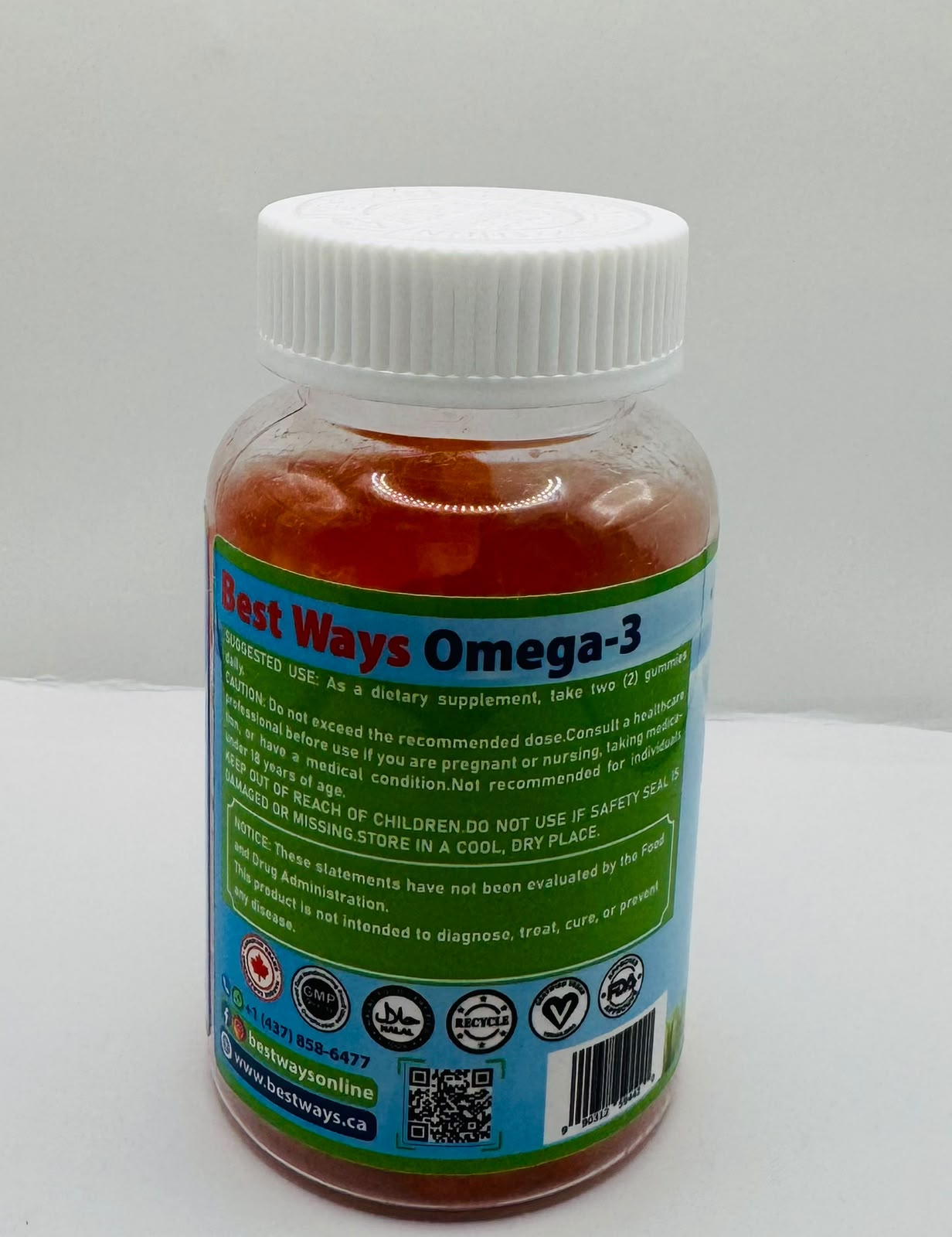 Available Now: Omega-3 Gummies 2000mg (Gelatin Free-Halal) – Heart, Brain & Immune Support | Rich in Omega-3 Fatty Acids | Delicious Fruity Flavor | 60 Easy-to-Chew Gummies