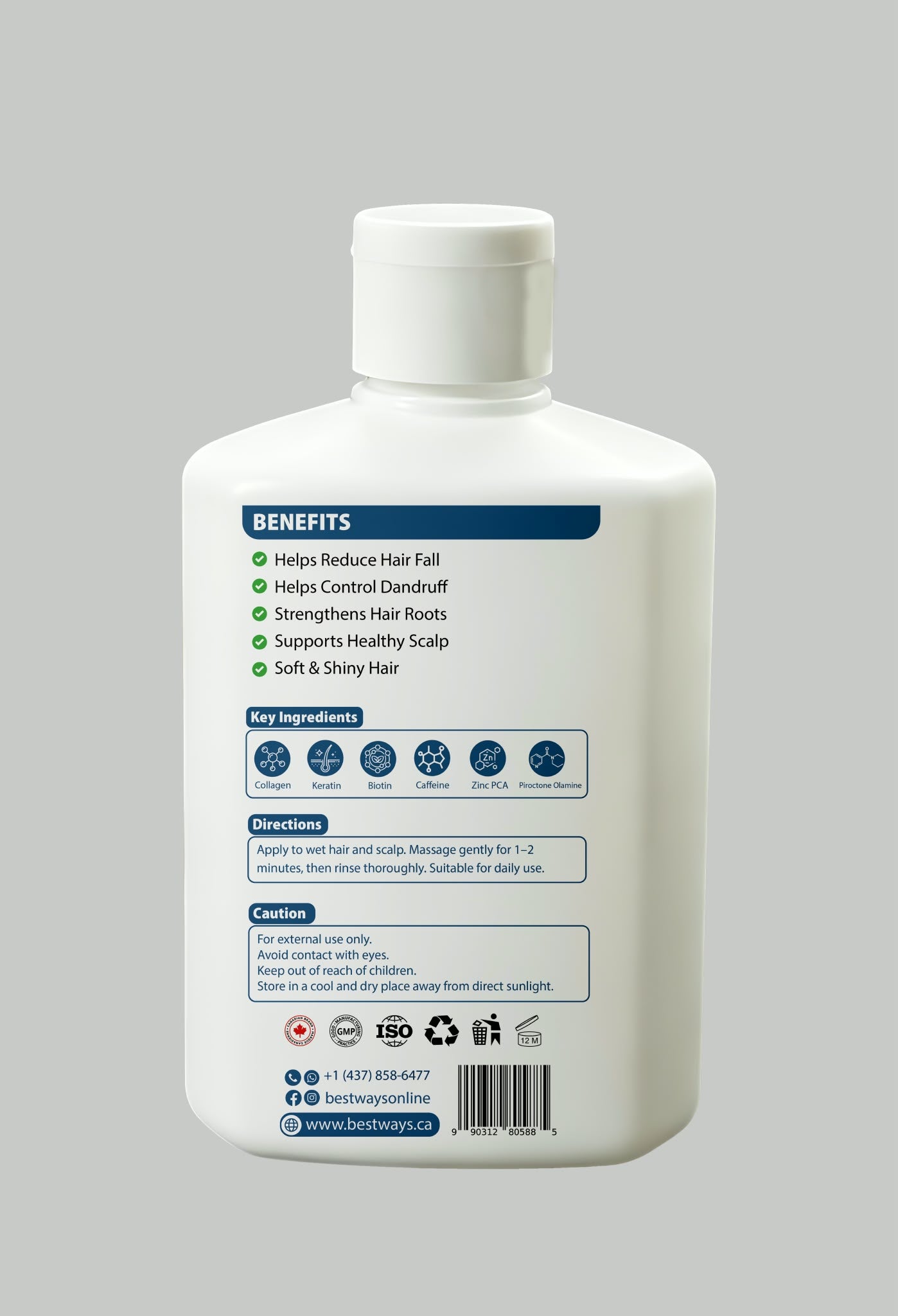 Coming Soon: Collagen Shampoo with Keratin & Biotin – 250 mL