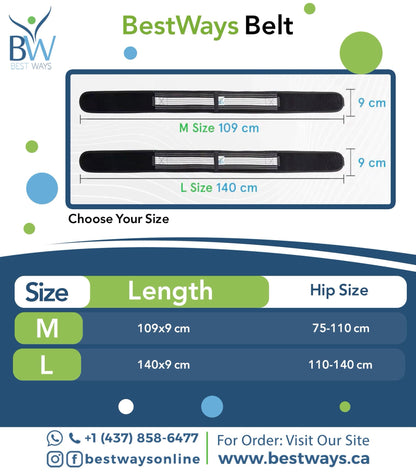 Belt (Back Pain, Lower Back Pain | Hip Pain and Sciatica)| Fast Relief for Lower Back Pain, Anytime