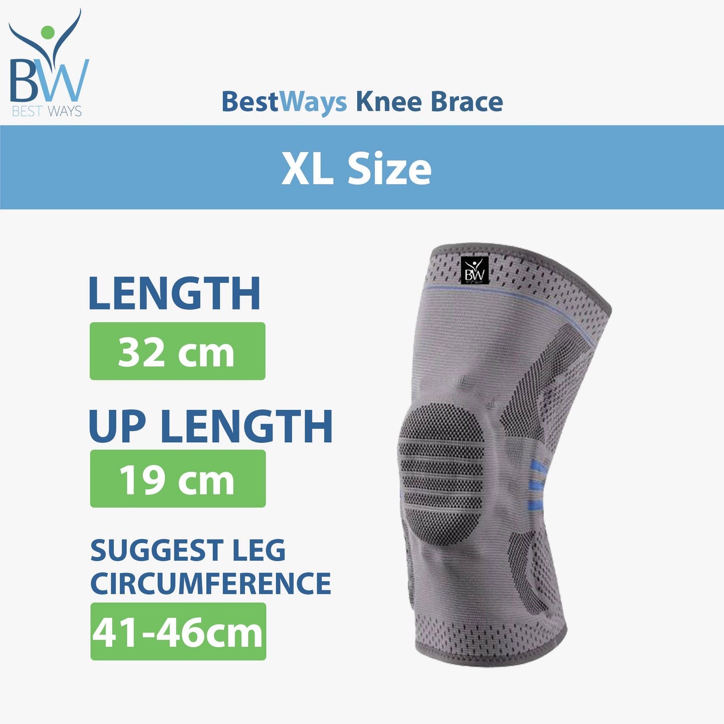 Pre Order: BestWays Knee Pain Relief Package (2 Packs of Collagen + Knee Pad)