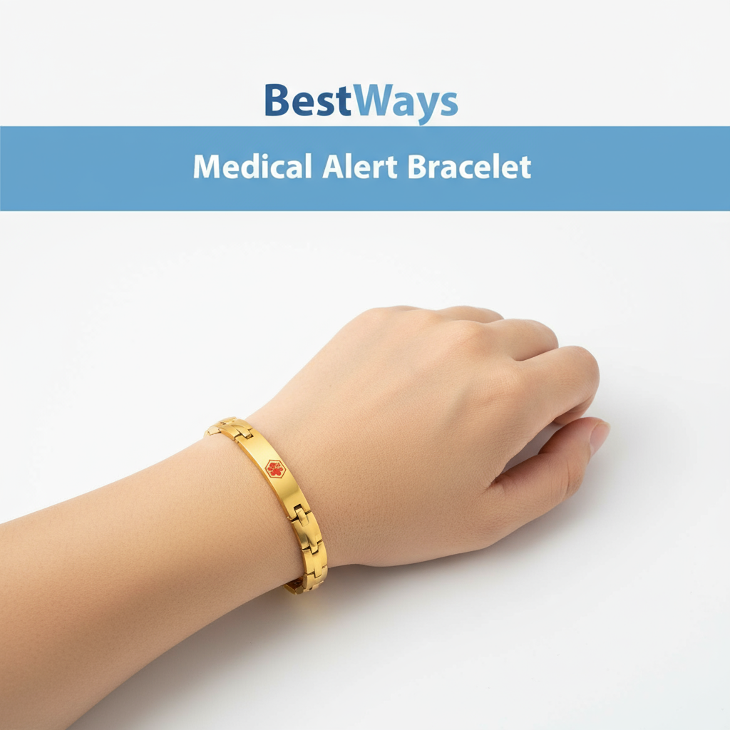 Bracelet d'alerte médicale BestWays : la sécurité et le style