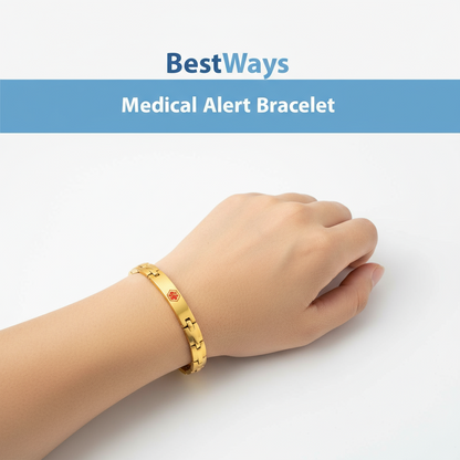 Bracelet d'alerte médicale BestWays : la sécurité et le style