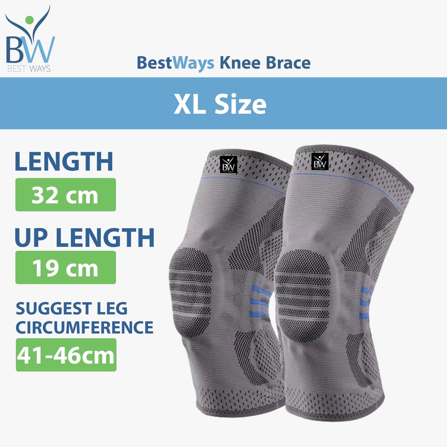 Pre Order: BestWays Knee Pain Relief Package (2 Packs of Collagen + Knee Pad)