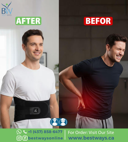 پشتیبان کمر طبی | درد کمر را تسکین دهید و اعتمادبه‌نفس را در هر گام با کمربند طبی BestWays بازیابی کنید – طراحی‌شده برای راحتی، قدرت و پشتیبانی وضعیت بدنی در تمام طول روز