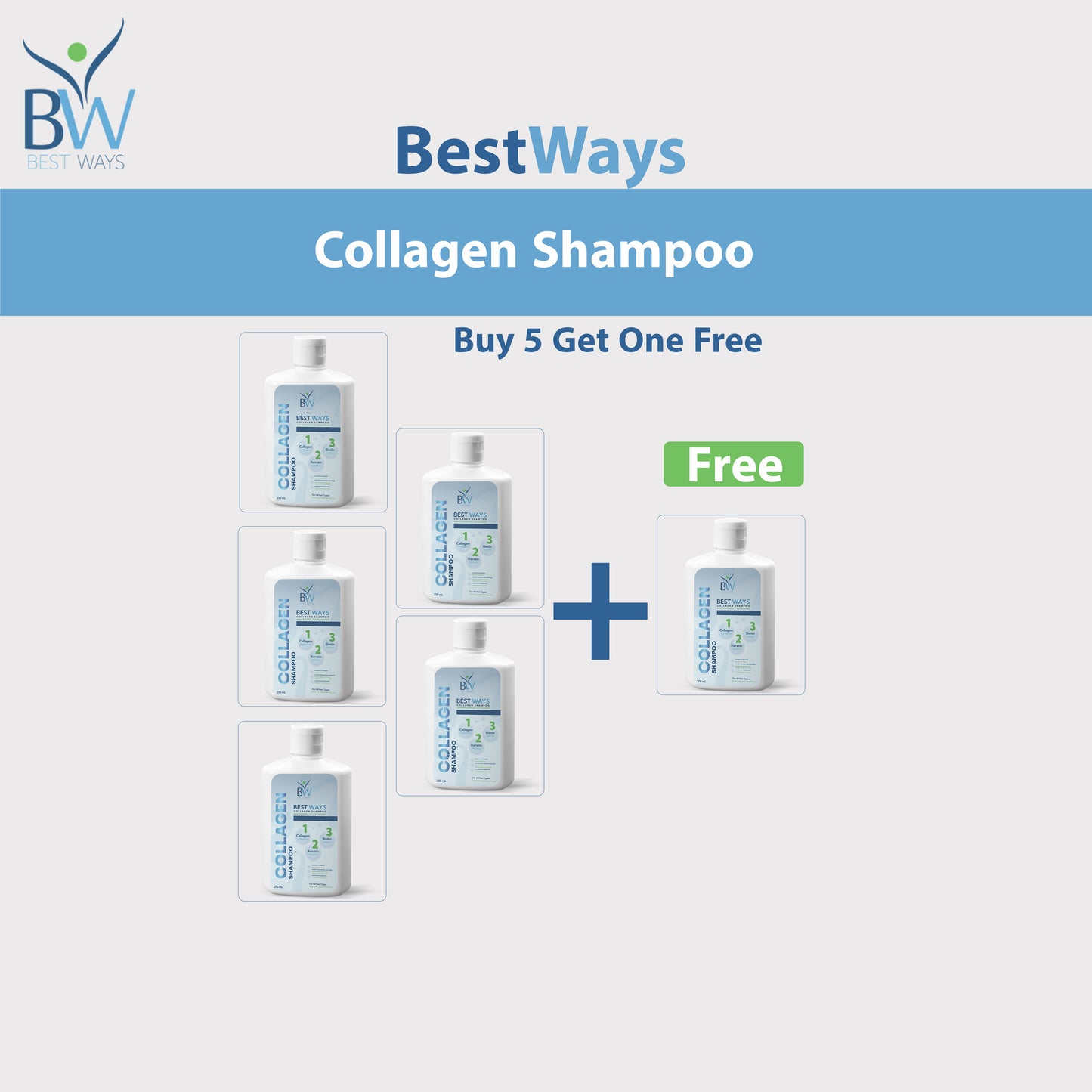 Pre Order: Collagen Shampoo – Collagen, Keratin & Biotin Hair Strengthening Shampoo– 250ML (Pre order will take longer Time )