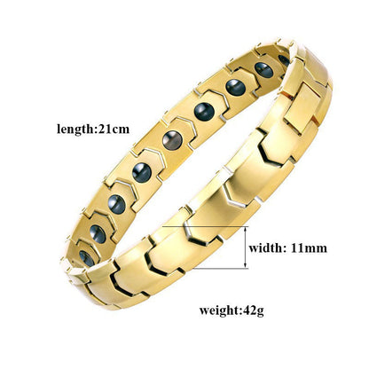 Celebrate love and wellness with the Magnetic Energy Bracelet. Made from premium titanium stainless steel with embedded magnets, these unisex couple’s bracelets may support circulation, joint comfort, and natural energy balance. A stylish, meaningful gift for him and her.