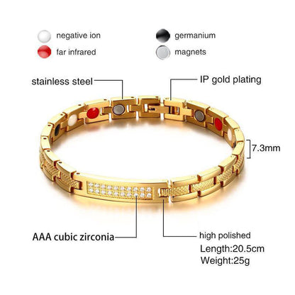 Celebrate love and balance with the Couple’s Magnetic Energy Bracelet. Crafted from premium titanium stainless steel with embedded magnets, these unisex bracelets may support circulation, reduce fatigue, and promote natural energy flow. A stylish and meaningful gift for couples.
