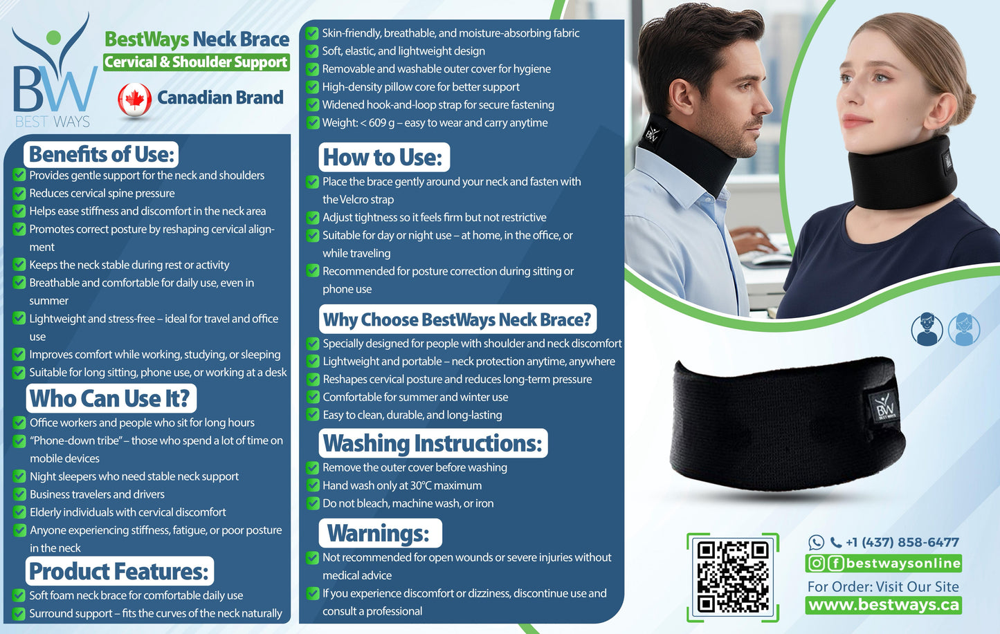 Pre-Order:BestWays Neck Brace