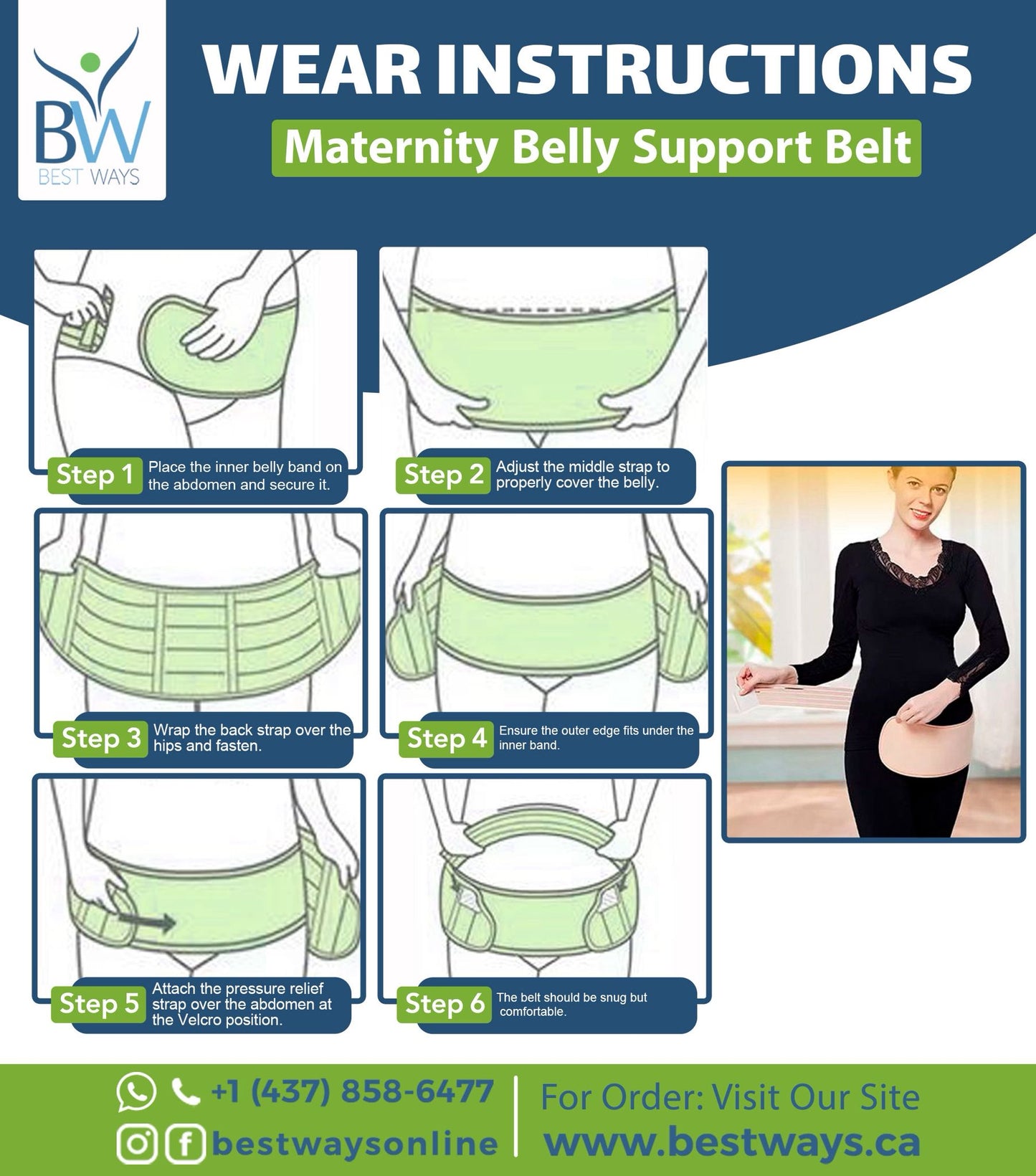 Maternal Glow & Support Bundle | 3 HY Collagen + FREE Maternity Belly Support Belt