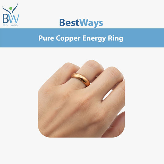 Discover timeless style and natural wellness with the BestWays Magnetic Energy Ring. Crafted from durable stainless steel with a smooth rose gold finish, this unisex band features two therapeutic magnets to support energy balance, reduce stress, and improve circulation. Lightweight, stylish, and perfect for everyday wear.
