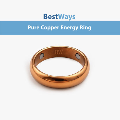 Discover timeless style and natural wellness with the BestWays Magnetic Energy Ring. Crafted from durable stainless steel with a smooth rose gold finish, this unisex band features two therapeutic magnets to support energy balance, reduce stress, and improve circulation. Lightweight, stylish, and perfect for everyday wear.
