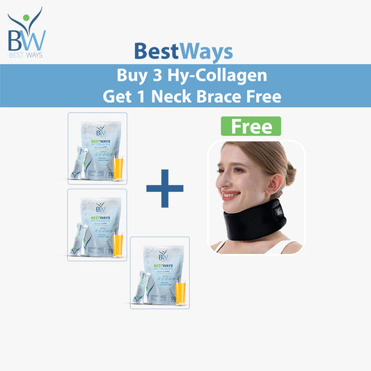 Ultimate Glow & Support Bundle |Buy 3 HY Collagen + FREE Neck Brace
