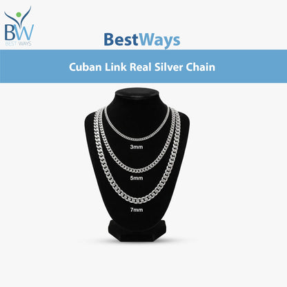 925 Sterling Silver Cuban Link chains