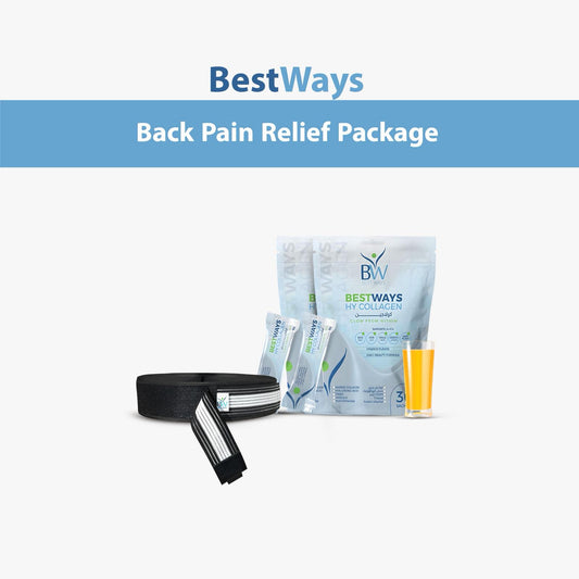 BestWays Back Pain Relief Package (2 Packages of Collagen + One Belt)