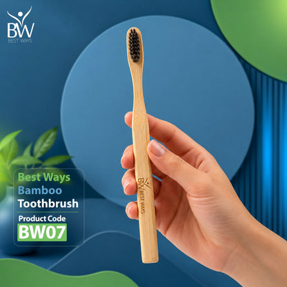 Available Now: Bamboo Toothbrush – Eco-Friendly Natural Bamboo Toothbrush with Soft Charcoal Bristles | Sustainable Oral Care