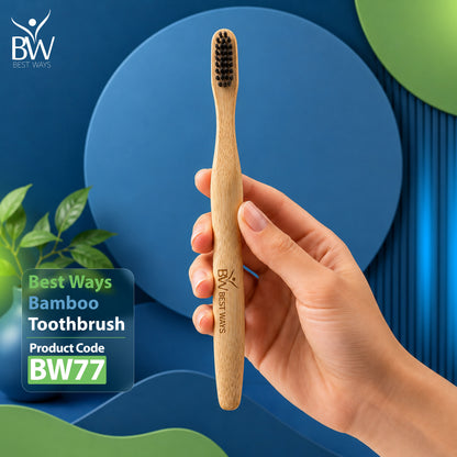 Available Now: Bamboo Toothbrush – Eco-Friendly Natural Bamboo Toothbrush with Soft Charcoal Bristles | Sustainable Oral Care