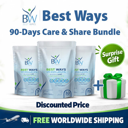 HY-Collagen™ 90-Days Care & Share Bundle | 3 Packs + Surprise Gift + Free Shipping with Discounted Price…Limited Time Offer