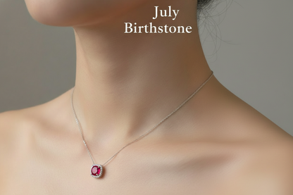 Birthstone Necklace | Real Silver