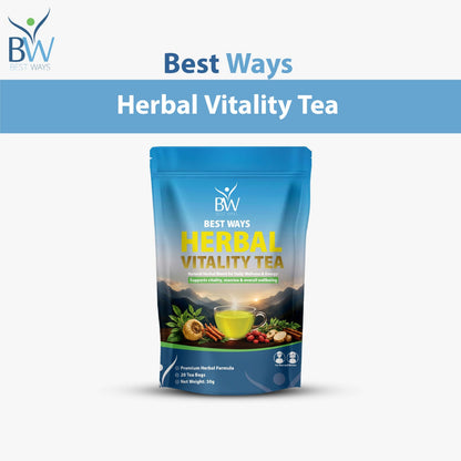 Best Ways Herbal Vitality Tea premium herbal wellness tea pouch with 20 tea bags for energy and vitality