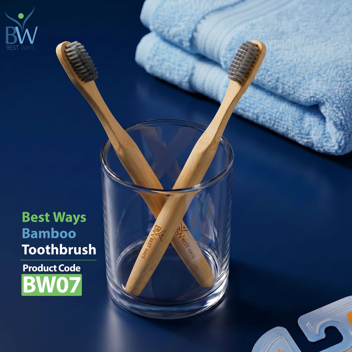 Bamboo Toothbrush – Eco-Friendly Natural Bamboo Toothbrush with Soft Charcoal Bristles | Sustainable Oral Care