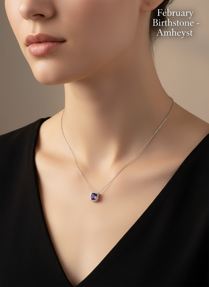 Birthstone Necklace | Real Silver
