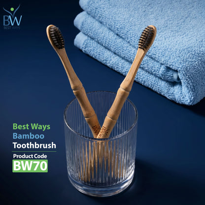 Available Now: Bamboo Toothbrush – Eco-Friendly Natural Bamboo Toothbrush with Soft Charcoal Bristles | Sustainable Oral Care