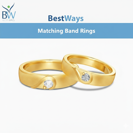 Custom Matching Band Rings|Real Gold (Price will be determined once ordered)