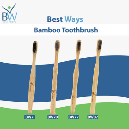 Available Now: Bamboo Toothbrush – Eco-Friendly Natural Bamboo Toothbrush with Soft Charcoal Bristles | Sustainable Oral Care