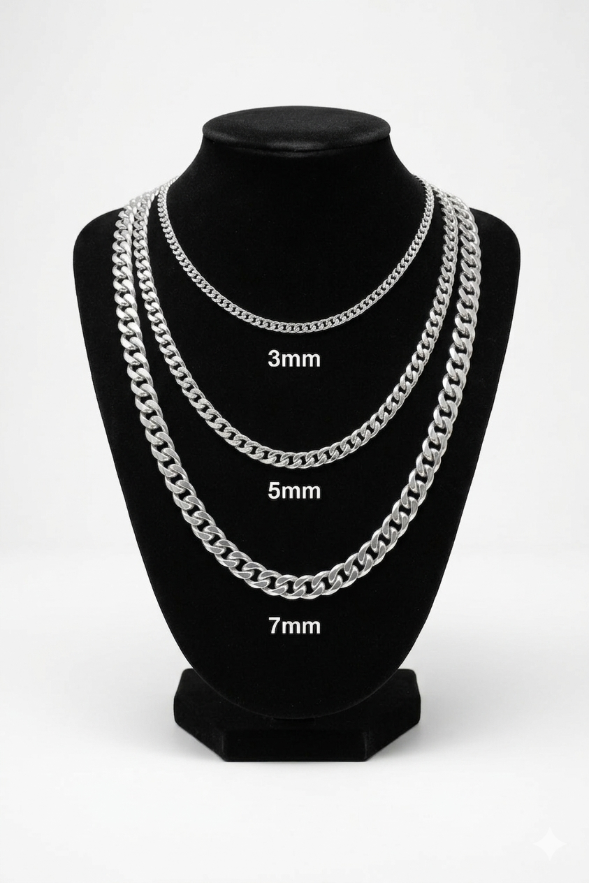 925 Sterling Silver Cuban Link chains