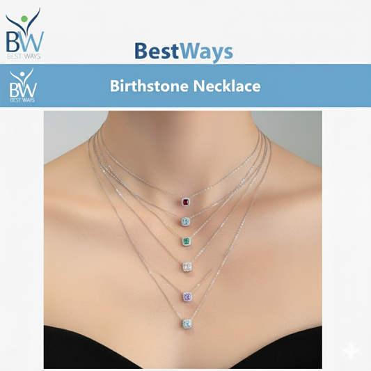 Birthstone Necklace | Real Silver