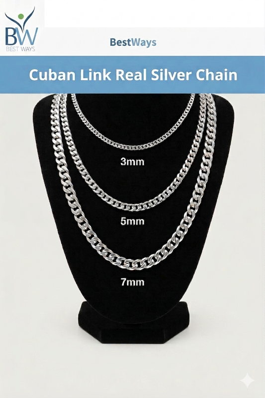 925 Sterling Silver Cuban Link chains