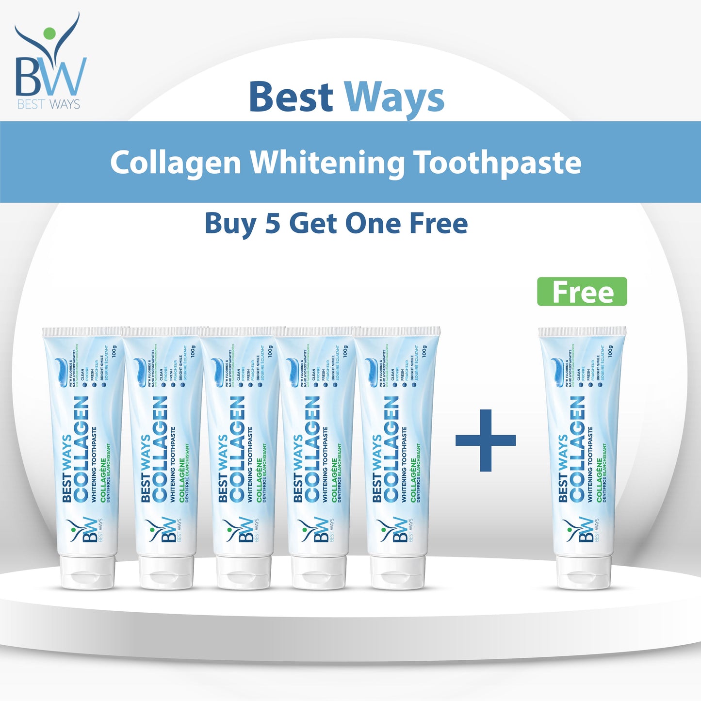 Coming Soon:    Collagen Whitening Toothpaste – Fluoride & Nano-Hydroxyapatite | 100g