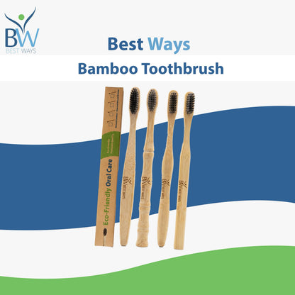 Available Now: Bamboo Toothbrush – Eco-Friendly Natural Bamboo Toothbrush with Soft Charcoal Bristles | Sustainable Oral Care