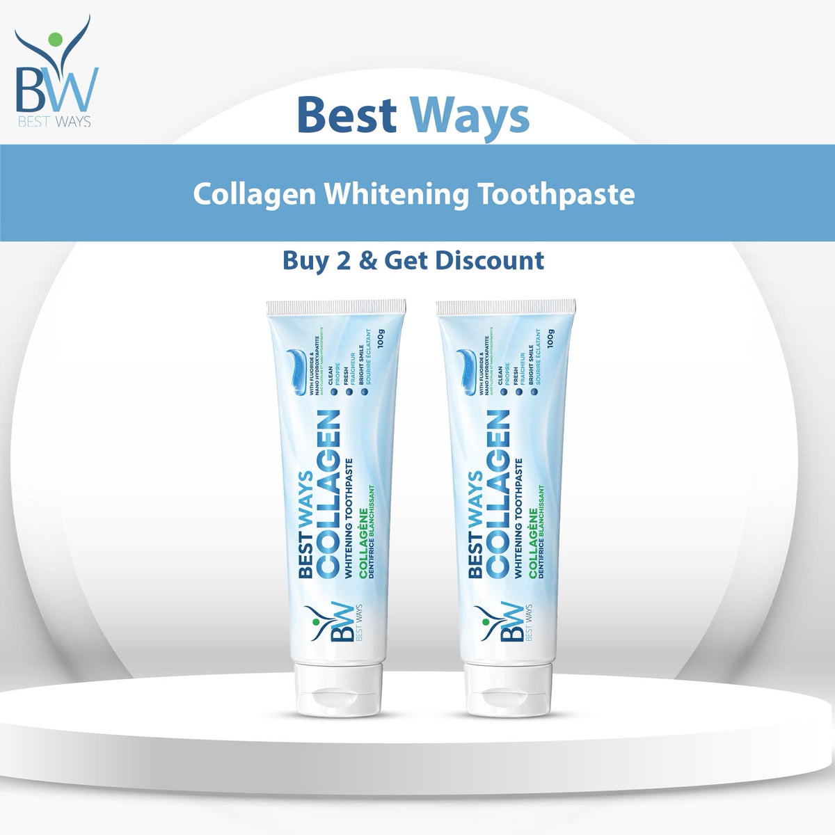 Coming Soon:    Collagen Whitening Toothpaste – Fluoride & Nano-Hydroxyapatite | 100g