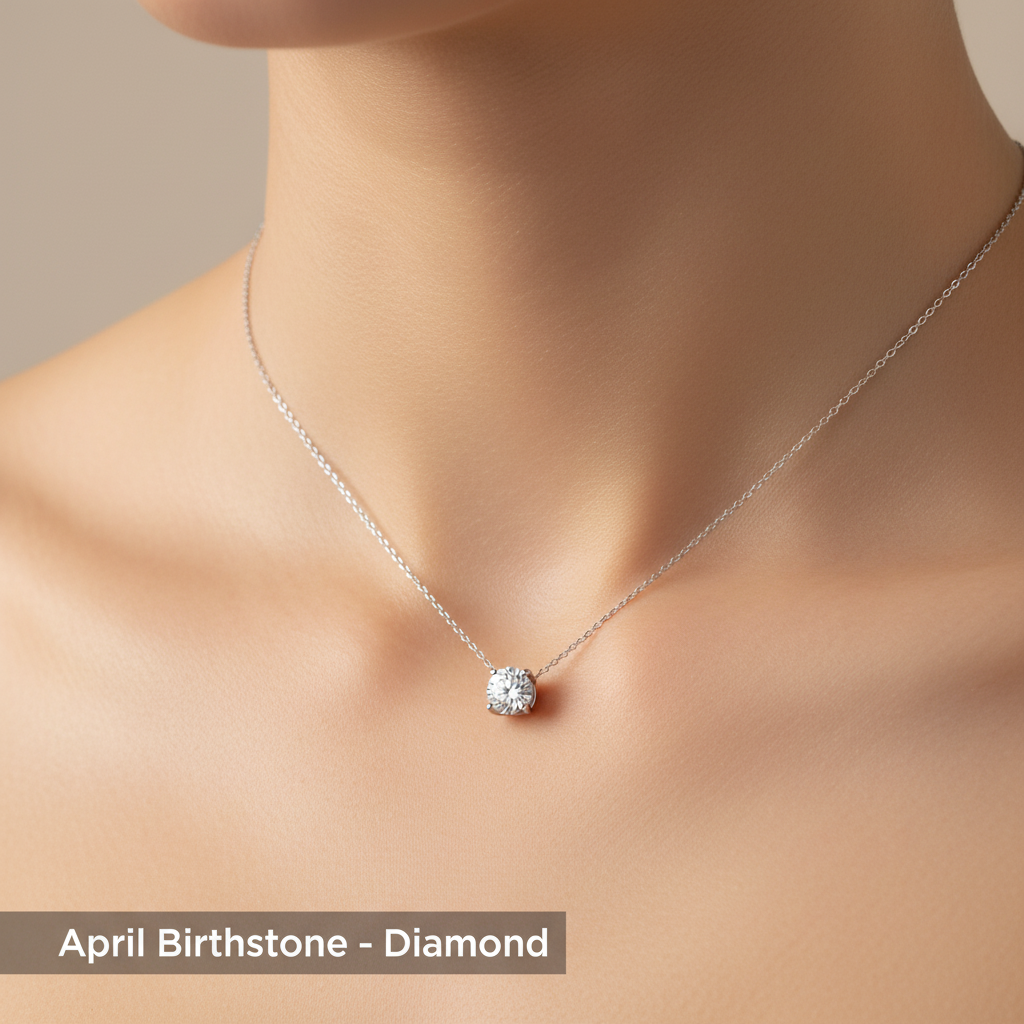 Birthstone Necklace | Real Silver